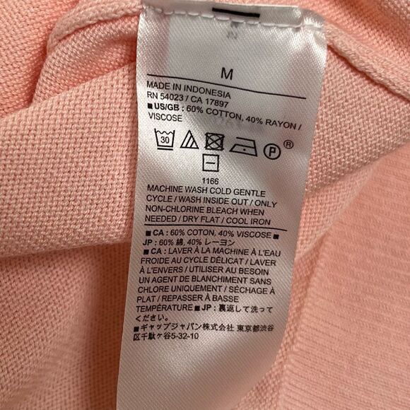 Banana Republic Women’s Forever Sweater Lightweight Soft Pink V-Neck Size M - Picture 6 of 7